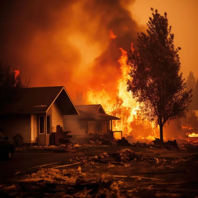 Incendie de maison